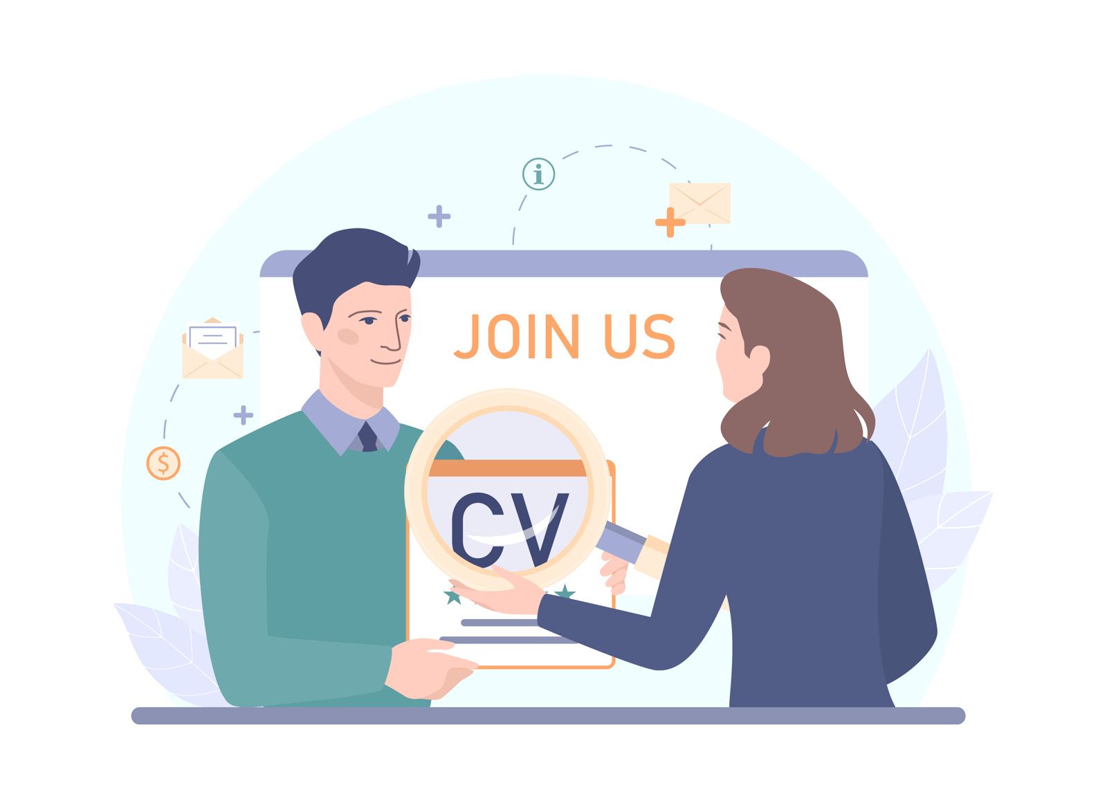 Team working on blueprints