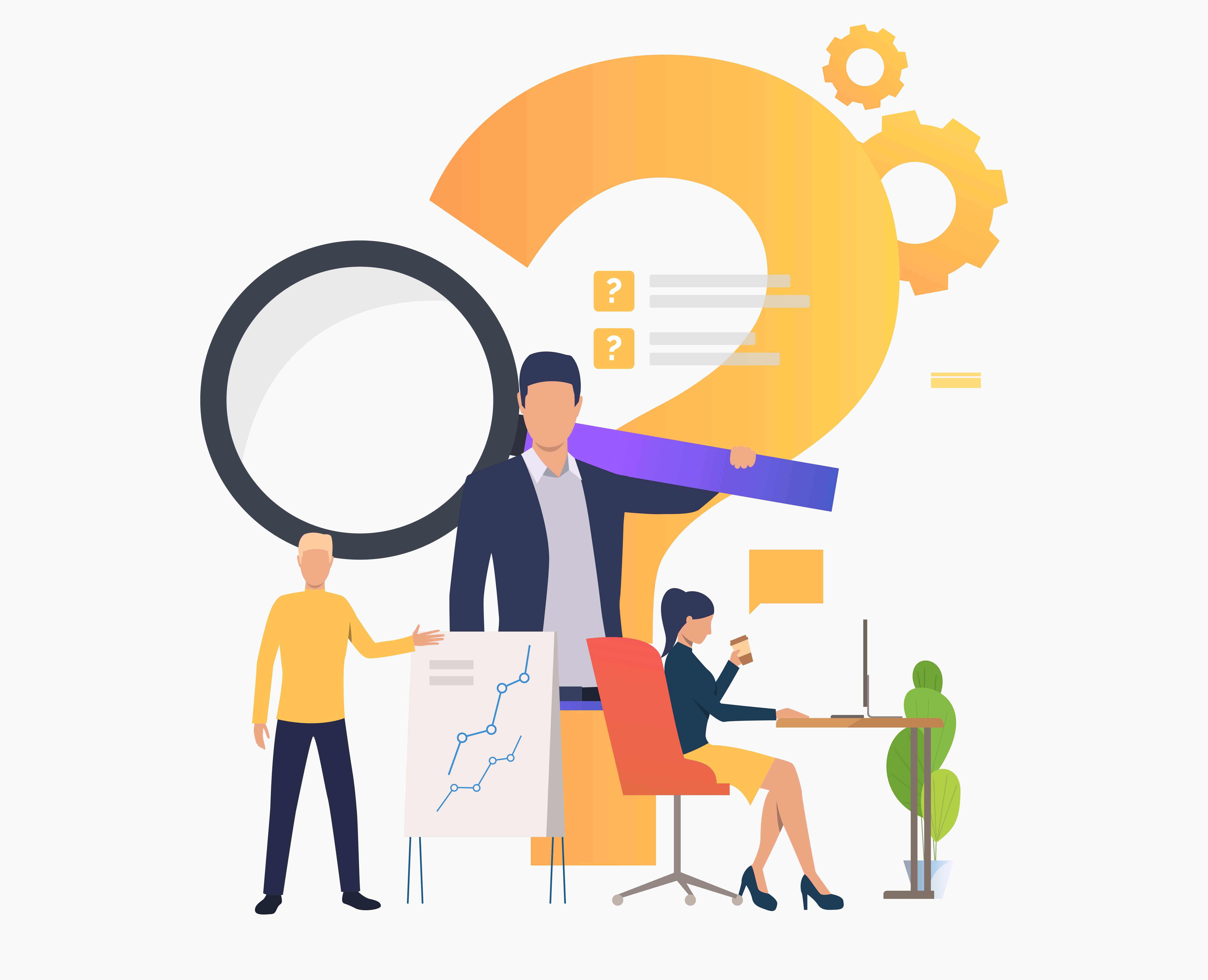 Team working on blueprints